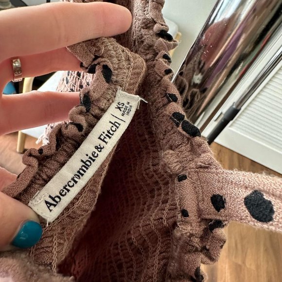 Womens Abercrombie & Fitch Leopard Smocked Jumpsuit One Piece XS - Picture 6 of 8